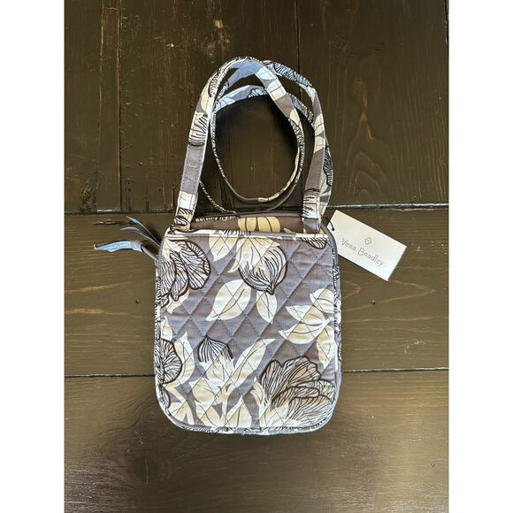 Vera Bradley Mini Hipster - RFID - Moon Shadow Meadow - Grey and White - NWT - Picture 2 of 8
